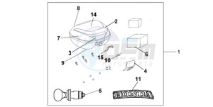 FES1259 France - (F / CMF) drawing TOP BOX 35 L PB-351P