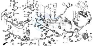 CBR1100XX SUPER BLACKBIRD drawing WIRE HARNESS (1/2/3/4)