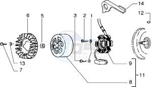 ICE 50 drawing Flywheel magneto