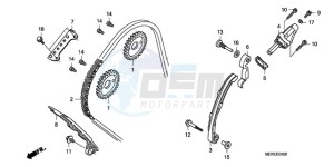 CBF600NA9 UK - (E / ABS MKH) drawing CAM CHAIN/TENSIONER