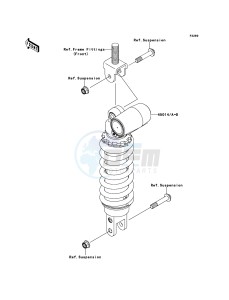 NINJA ZX-6R ZX600RDF FR GB XX (EU ME A(FRICA) drawing Shock Absorber(s)