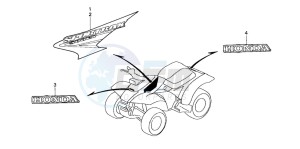 TRX300EX SPORTRAX 300EX drawing MARK(TRX300EX3)