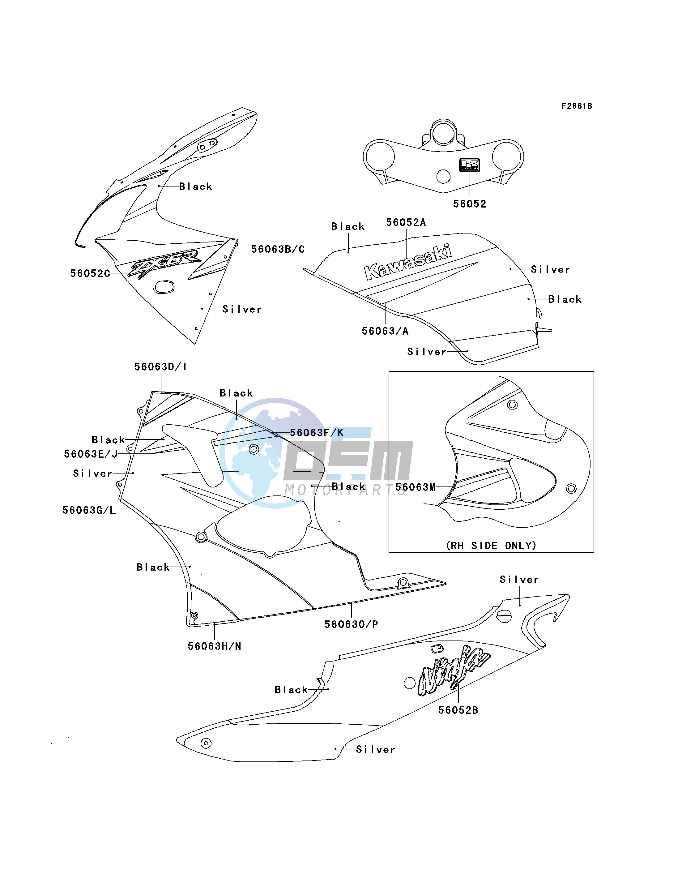 DECALS-- SILVER_BLACK- --- CN- --- ZX600-J1- -