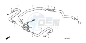 CB1300A9 UK - (E / ABS MKH MME TWO) drawing AIR INJECTION CONTROL VALVE