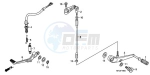 CBR600RA9 E / ABS MME drawing BRAKE PEDAL/CHANGE PEDAL