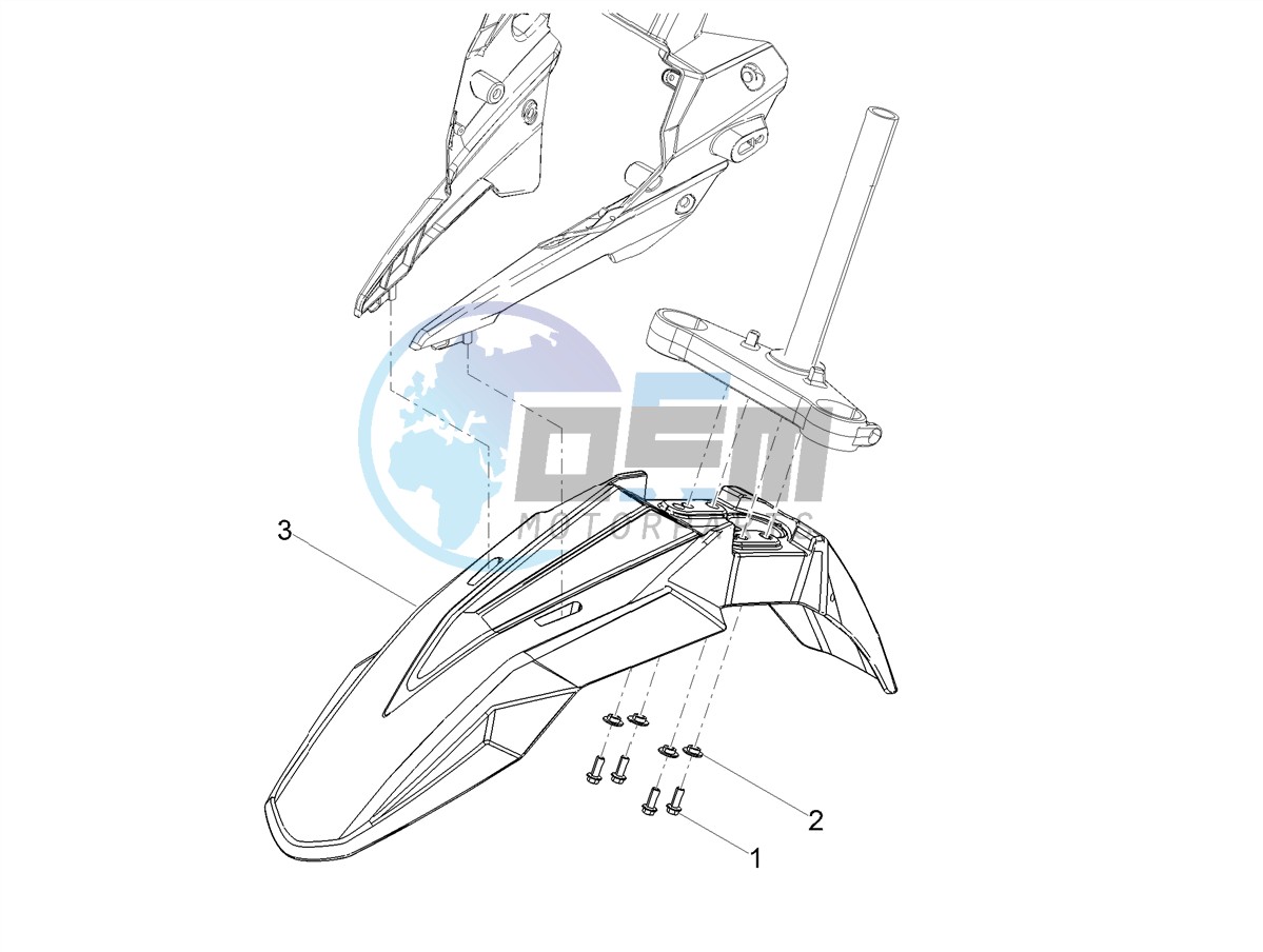 Front mudguard-Pillar