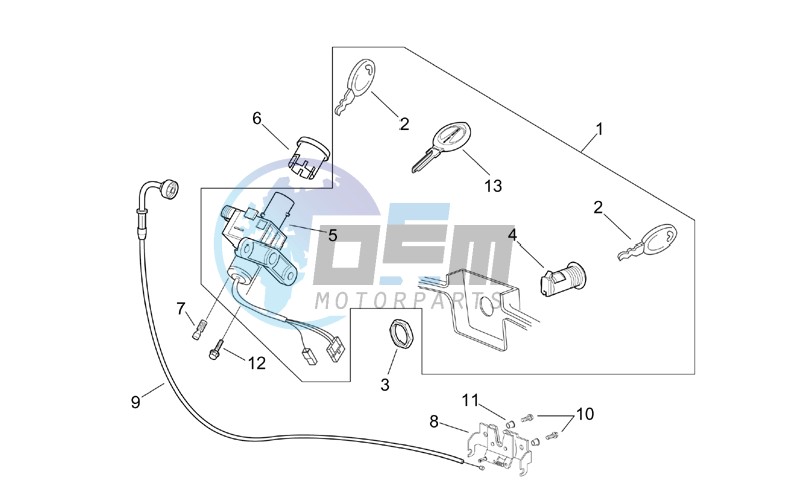 Lock hardware kit