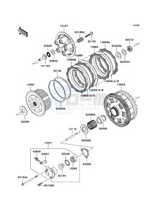 ZZR1400_ABS ZX1400DBF FR GB XX (EU ME A(FRICA) drawing Clutch