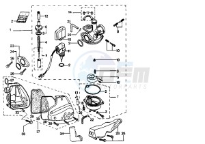 SPEEDAKE - 50 cc drawing CARBURETOR