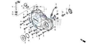 CBR900RR FIRE BLADE drawing RIGHT CRANKCASE COVER