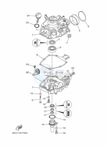 F2-5BMHL drawing CYLINDER--CRANKCASE-2