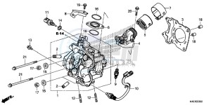 NSS125ADF Forza 125 - NSS125AD UK - (E) drawing CYLINDER HEAD