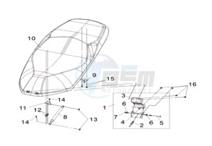 CRUISYM 250I (L8) EU drawing BUDDYSEAT