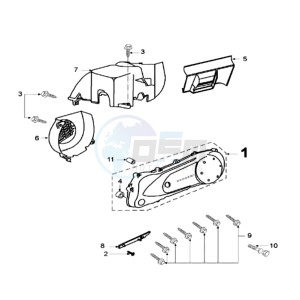 VIVA 2 CO drawing CRANKCASE COVER