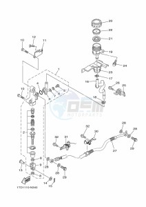 YFZ450R (BKDH) drawing REAR MASTER CYLINDER