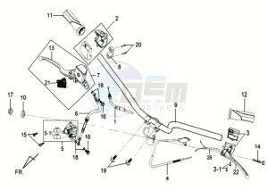 MIO 50 drawing HANDLEBAR / BRAKE LEVERS CPL  L /R