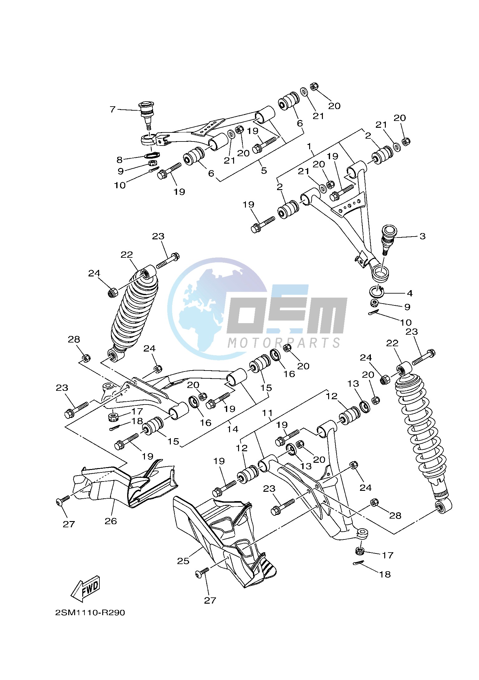 FRONT SUSPENSION & WHEEL