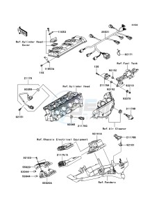 NINJA ZX-10R ZX1000-C2H FR GB XX (EU ME A(FRICA) drawing Fuel Injection