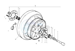 X9 EVOLUTION 125 drawing Front wheel