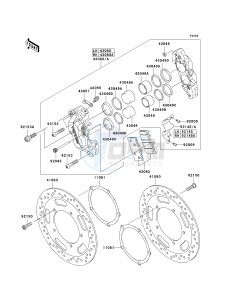 VN 2000 E [VULCAN 2000 CLASSIC] (6F-7F) E6F drawing FRONT BRAKE