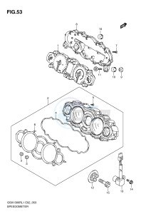 GSX1300R (E2) Hayabusa drawing SPEEDOMETER (GSX1300RL1 E24)