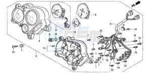 CB600F CB600F drawing METER (CB600F22)