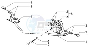 Liberty 125 la poste drawing Disc brake caliper