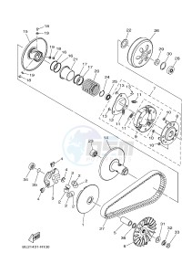 MWS150 MWS150-A TRICITY 155 (BB89) drawing CLUTCH