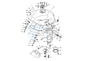 TDM 900 drawing FUEL TANK MY03-04