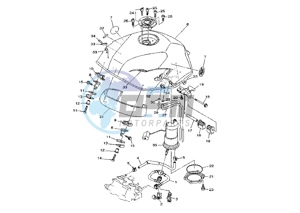 FUEL TANK MY03-04