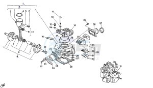 RAPTOR EU2 125 drawing CRANKSHAFT - CYLINDER