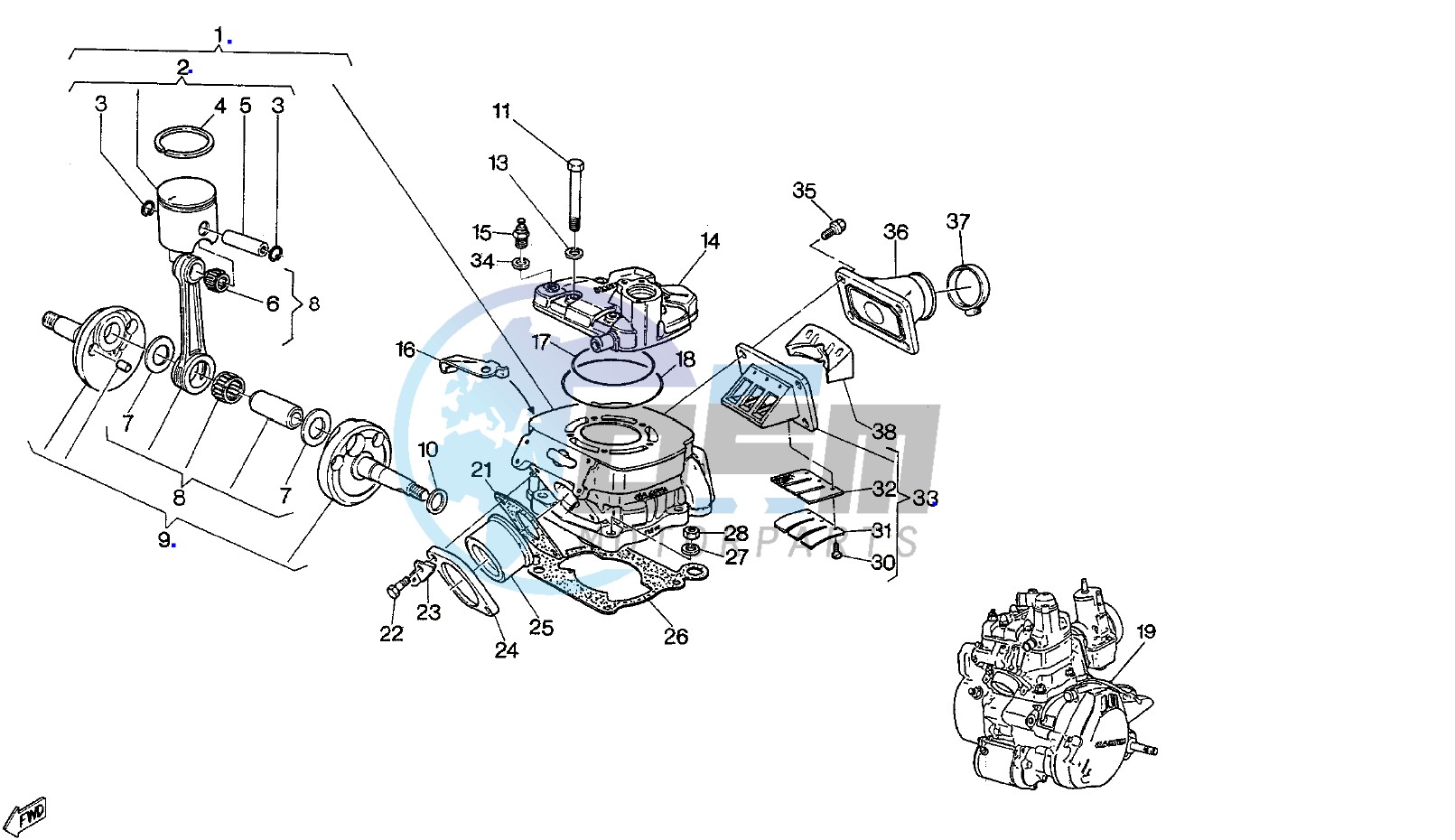 CRANKSHAFT - CYLINDER