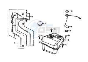 ALLO 50 (25 KM/H) (AJ05WA-NL) (L8-M0) drawing FUEL TANK / ALLO 50 (25 KM/H) (AJ05WA-NL) (L8-M0)