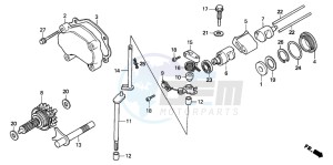 CR250R drawing EXHAUST VALVE