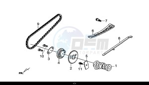 GTS 300I ABS (LN30W9-EU) (L7-M0) drawing CAM SHAFT COMP / GTS 300I ABS (LN30W9-EU) (L7-M0)