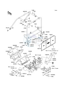 KAF 620 M [MULE 4010 4X4] (M9F) M9F drawing GUARDS_CAB FRAME