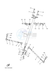 YFM700R YFM7RSEB RAPTOR 700 SPECIAL EDITION (1ASH 1ASJ 1ASG) drawing STEERING