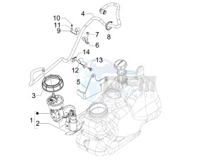 MP3 400 rl Touring drawing Supply system