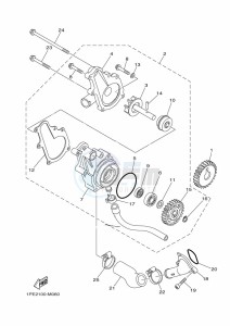 YFM700R YFM70RSBK (2LSN) drawing WATER PUMP