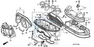 CBR600RAA Europe Direct - (ED / ABS) drawing AIR CLEANER