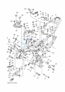 XSR700 MTM690 (BEE1) drawing FRAME