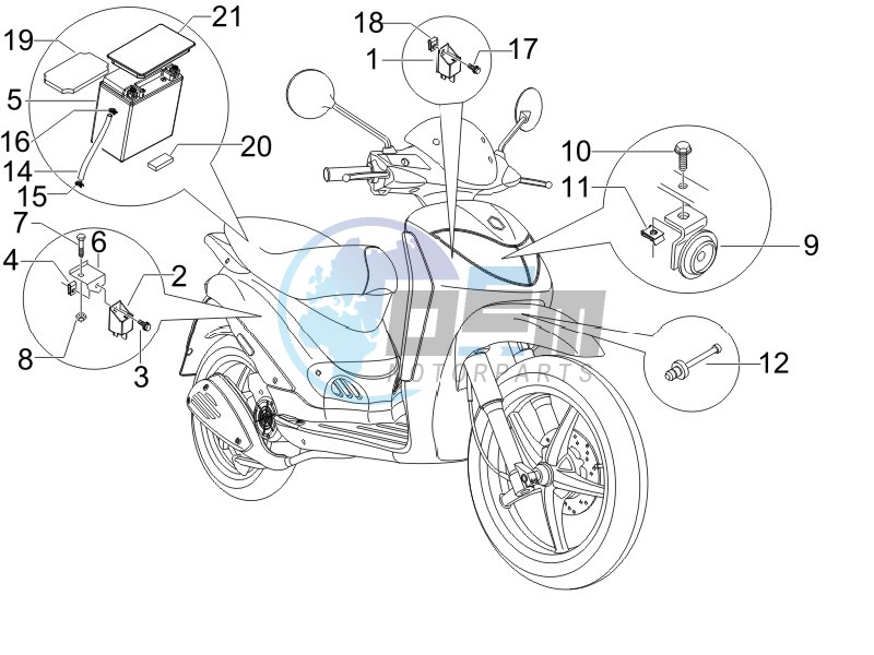 Remote control switches - Battery - Horn