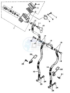 XV VIRAGO 750 drawing FRONT MASTER CYLINDER