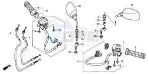 FJS600 SILVER WING drawing SWITCH/CABLE