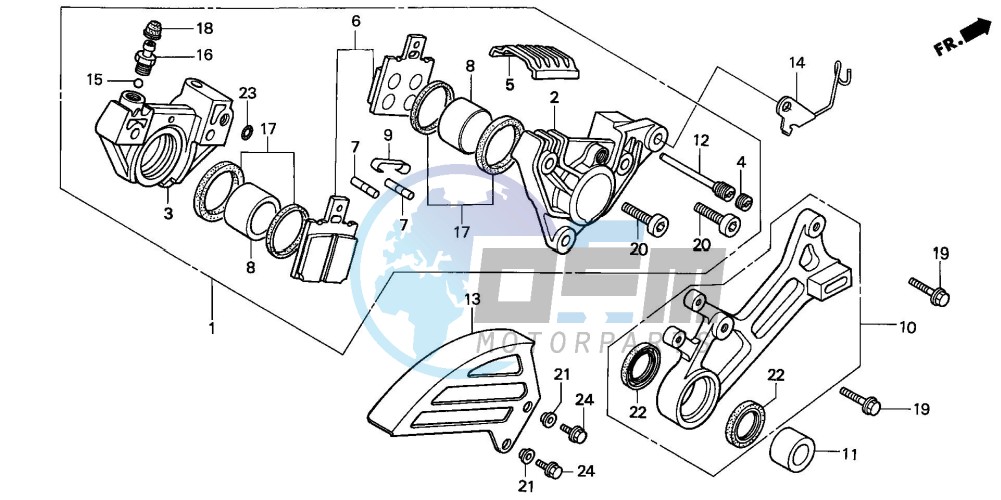 REAR BRAKE CALIPER