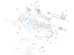 Sprint 150 4T 3V iGet E4 ABS (NAFTA) drawing Selectors - Switches - Buttons