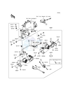 VERSYS 1000 KLZ1000BGF FR GB XX (EU ME A(FRICA) drawing Accessory(Fog Lamp)