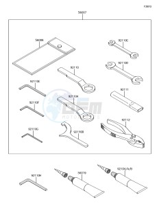 VULCAN S ABS EN650DHFA XX (EU ME A(FRICA) drawing Owner's Tools