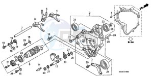 ST1300A9 CH / ABS MME - (CH / ABS MME) drawing GEARSHIFT DRUM