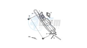 MAXSYM 400 EFI drawing RESERVE TANK